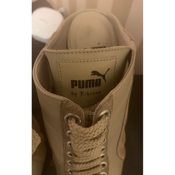 Fenty x Puma Mule Lace Up Biege or Nude Heels by Rihanna RARE - Picture 6 of 9
